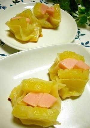 ＊おさかなソーセージとパインの二色餃子＊-レシピのメイン写真
