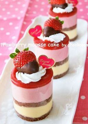 イチゴムースケーキ♪-レシピのメイン写真