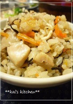 めんつゆで♪鶏肉とひじきの炊き込みご飯-レシピのメイン写真