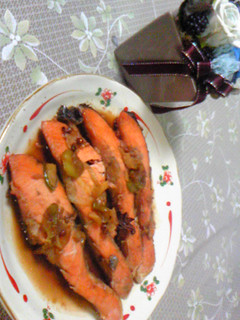 糖酢魚(鮭の黒酢煮)-レシピのメイン写真