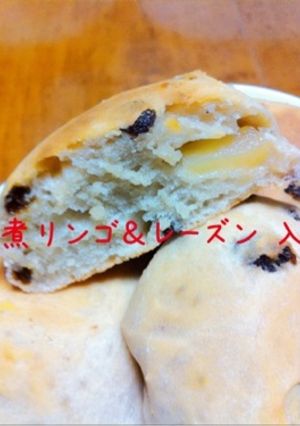 ☆酒粕ぶれっど☆レーズン☆煮リンゴ☆-レシピのメイン写真