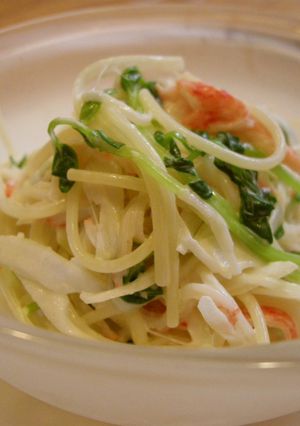 豆苗入りパスタサラダ-レシピのメイン写真