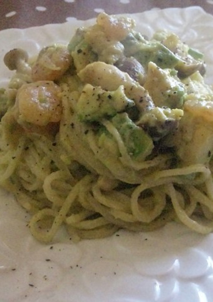 ｱﾎﾞｶﾄﾞとﾜｻﾋﾞのｸﾘｰﾑﾊﾟｽﾀ-レシピのメイン写真