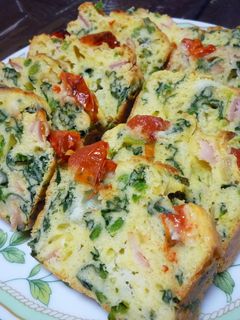 ほうれん草たっぷりケークサレ♪-レシピのメイン写真