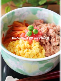 ✿おさかなソーセージの三色そぼろ丼✿-レシピのメイン写真