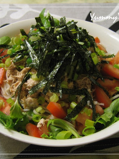 冷やしツナサラダ蕎麦-レシピのメイン写真