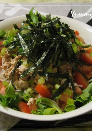 冷やしツナサラダ蕎麦-レシピのメイン写真