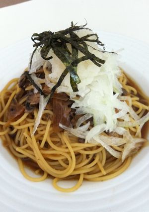 和風きのこスパゲティ イタトマJr風-レシピのメイン写真