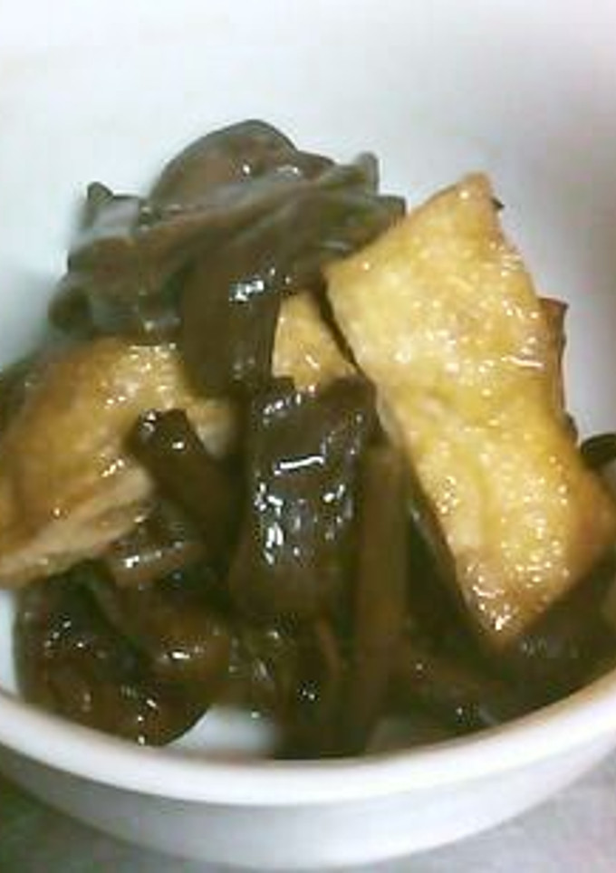 芋がらと油揚げの煮物-レシピのメイン写真