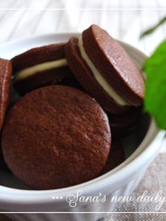 ✿ココアクッキーのホワイトチョコサンド✿-レシピのメイン写真