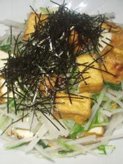 厚揚げと水菜のサラダ-レシピのメイン写真