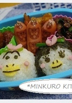 キャラ弁 はなかっぱ ももかっぱちゃん-レシピのメイン写真