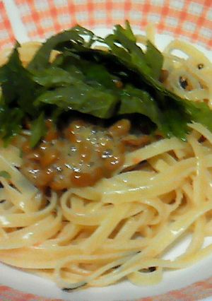 たらこ納豆スパゲティ-レシピのメイン写真