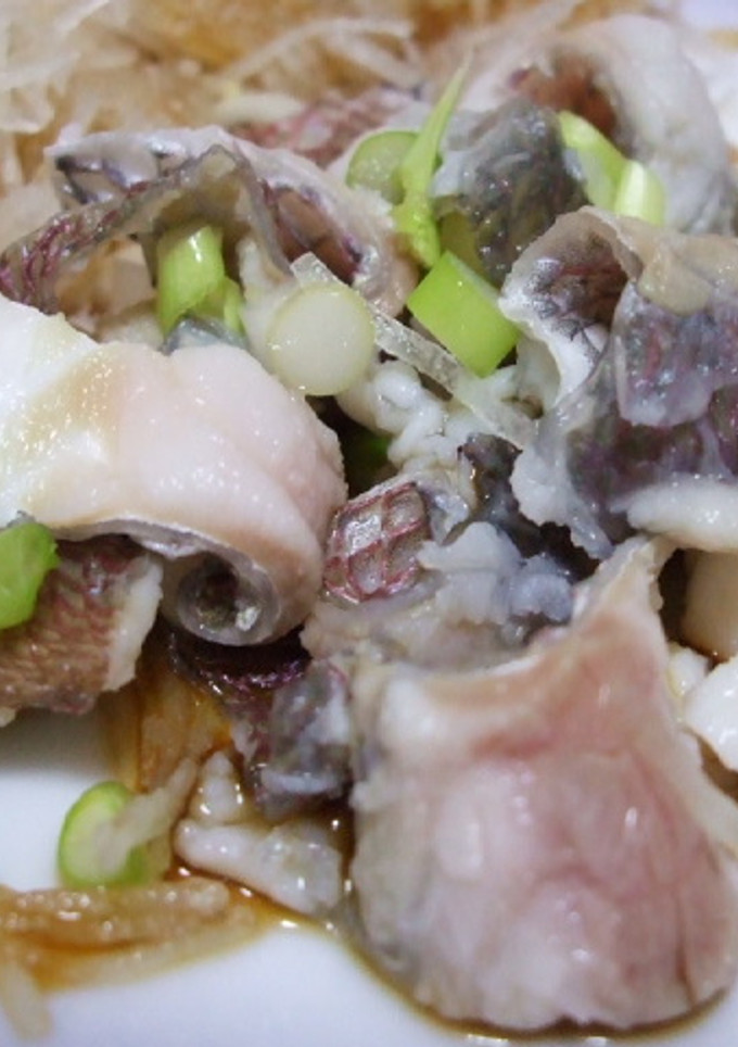 釣り人が作るマダイの皮の湯引き-レシピのメイン写真