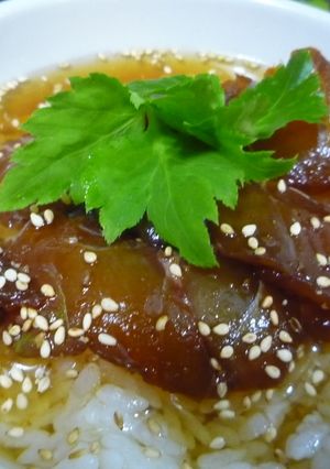 釣り人が作るマダイの醤油漬け茶漬け-レシピのメイン写真