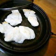 รูปของ ホットプレートで焼き餅♪