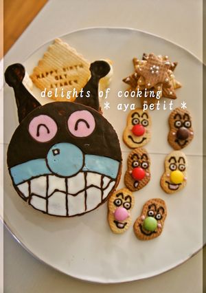 ☆　バイキンマンケーキ　☆-レシピのメイン写真