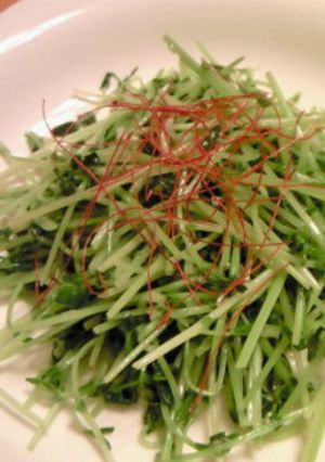 豆苗にんにく炒め♪-レシピのメイン写真