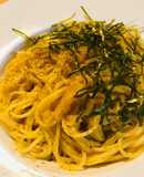 すりおろし玉ネギの和風パスタ