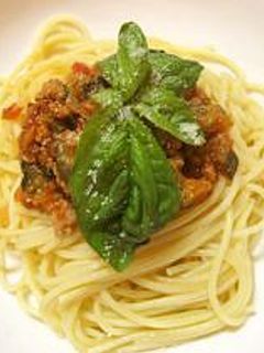 茄子と挽肉のパスタ-レシピのメイン写真