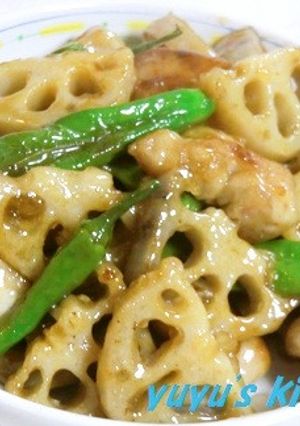 れんこんと鶏もも　甘酢炒め-レシピのメイン写真