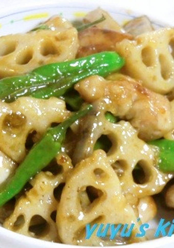 れんこんと鶏もも　甘酢炒め-レシピのメイン写真