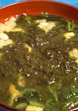 即席みそ汁をちょっぴり豪華に☆-レシピのメイン写真