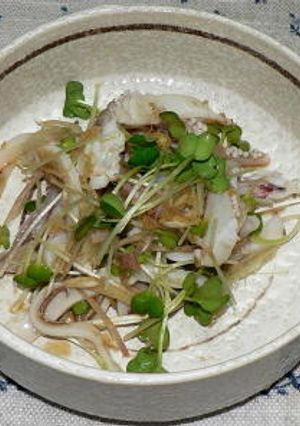 ヤリイカの下足と香味野菜の生姜風味-レシピのメイン写真