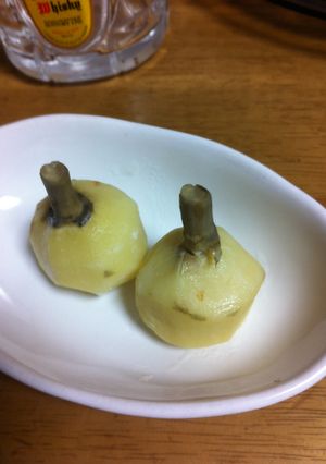 くわいの塩蒸し-レシピのメイン写真