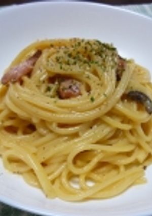 オリーブのカルボナーラ-レシピのメイン写真