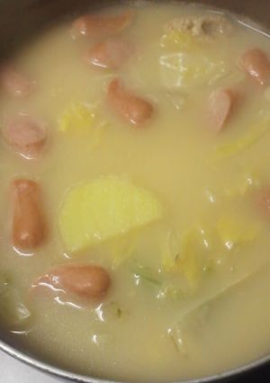 白菜の牛乳スープ-レシピのメイン写真