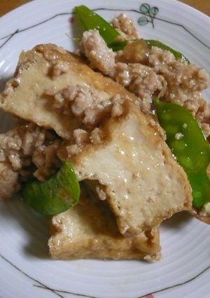 厚揚げのあっさり鶏そぼろとじ-レシピのメイン写真