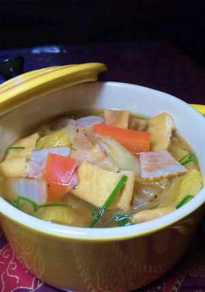 野菜とお麩の食べるスープ-レシピのメイン写真