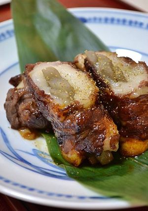 牛蒡入り肉巻き餅-レシピのメイン写真
