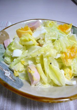 茹でキャベツとゆでたまごのマヨサラダ-レシピのメイン写真