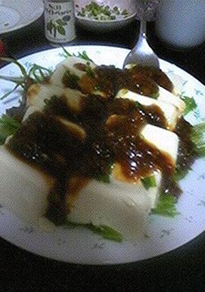 水菜と豆腐のサラダ・梅肉ソース-レシピのメイン写真