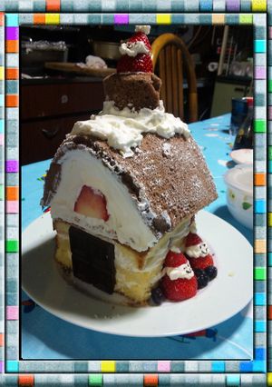 おうち形ケーキ-レシピのメイン写真