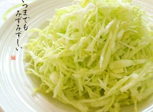 いつまでもみずみずしい*キャベツの千切り-レシピのメイン写真