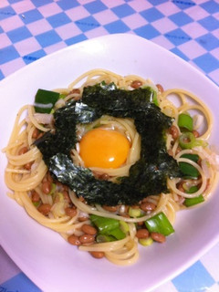 超お手軽!和風納豆パスタ-レシピのメイン写真