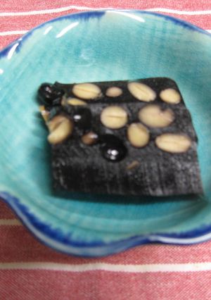 黒豆の煮汁deようかん-レシピのメイン写真