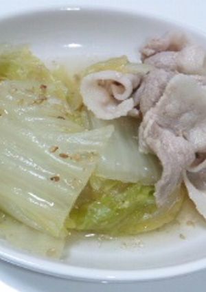 簡単!!白菜と豚バラの和煮-レシピのメイン写真