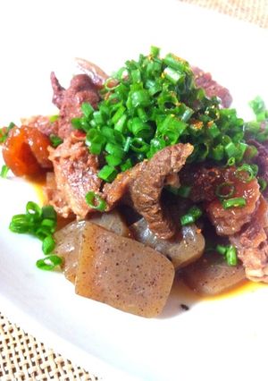 圧力鍋で牛スジ煮込み-レシピのメイン写真