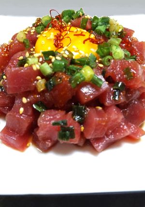 お手軽まぐろゆっけ☆酒の肴もごはんにも♪-レシピのメイン写真