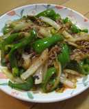 簡単！牛肉とピーマンの昆布だしの素炒め
