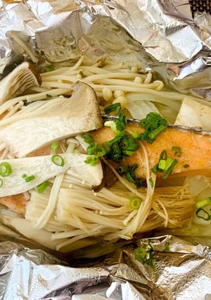 簡単!!　フライパンで鮭のホイル包み焼き-レシピのメイン写真