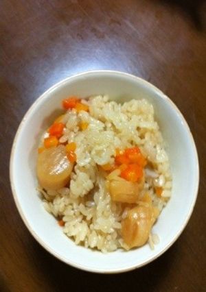子供に大人気のバター風味ホタテご飯-レシピのメイン写真