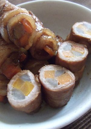 サッパリと♪牛蒡と人参の豚肉巻き-レシピのメイン写真