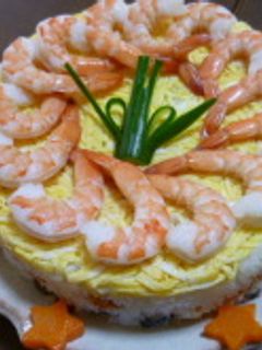 ちらし寿司ケーキ~♪-レシピのメイン写真