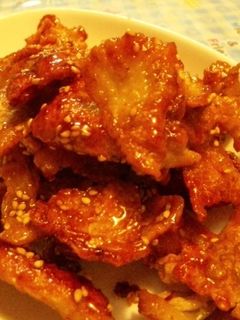 鶏皮活用術(パリパリ鶏皮の甘辛&鶏油)-レシピのメイン写真