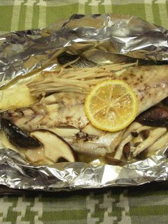 かわはぎ(タラ)のホイル焼き♪-レシピのメイン写真